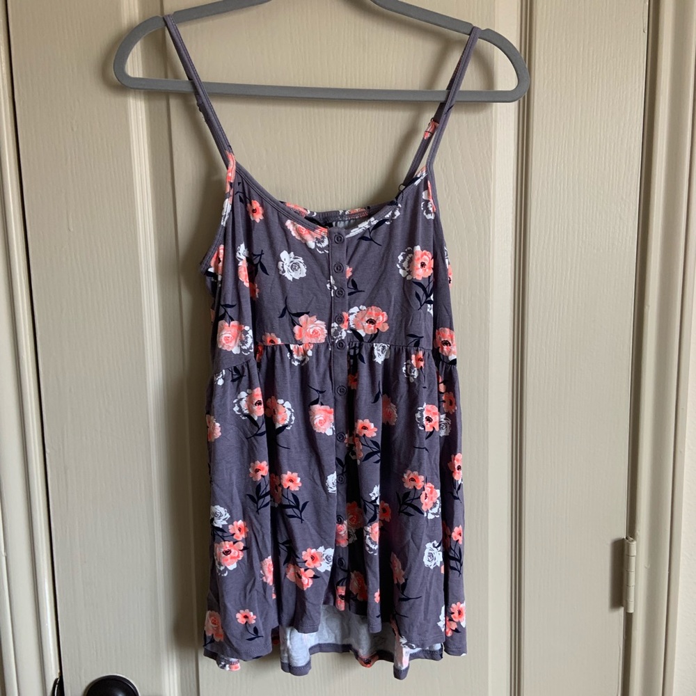 Torrid babydoll floral tank top
